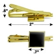 thumbnail image 3 of Green Lantern Blackest Night Star Sapphire Logo Square Tie Bar Clip Clasp Tack- Silver or Gold, 3 of 6