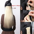 thumbnail image 3 of LELINTA 24-29 Inches Wavy 3/4 Full Head Clip in Hair Extensions One Piece Hair Wigs Up to 20 colors, 3 of 4