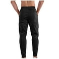 thumbnail image 3 of Puntoco Men's thermal Windproof Cycling Pants, Fleece Lined Outdoor Bike Pants, Winter Cold Weather Running Pants, 3 of 5