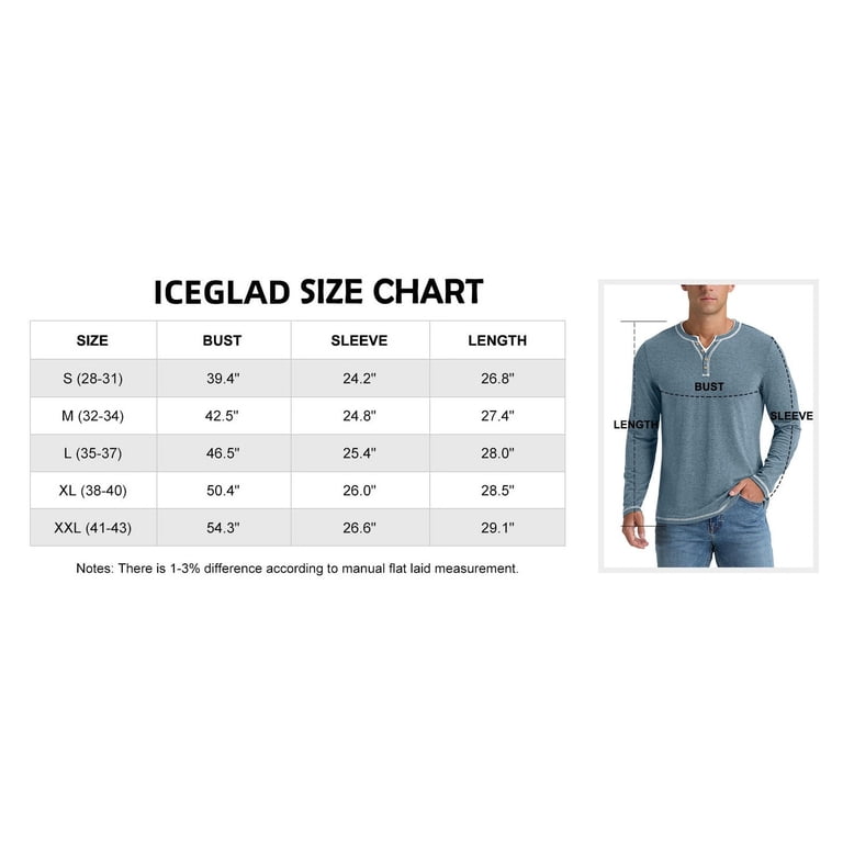 Iceglad Men's Long Sleeve Henley Shirt photo 8
