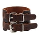 thumbnail image 1 of Pulsera de doble vuelta ajustable para hombres y mujeres, pulsera gótica con adorno para fiesta marrón, 1 of 8