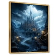 thumbnail image 2 of Designart "Castles captivate Twilight II" Cityscapes Floater Framed Wall Art Print, 2 of 7