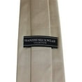 thumbnail image 5 of Solid Beige Skinny Men's Necktie, 5 of 5