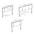 thumbnail image 2 of CorLiving Mia 3-in-1 Expandable Panel Padded Fabric Headboard with Nail Head Trim, 2 of 8