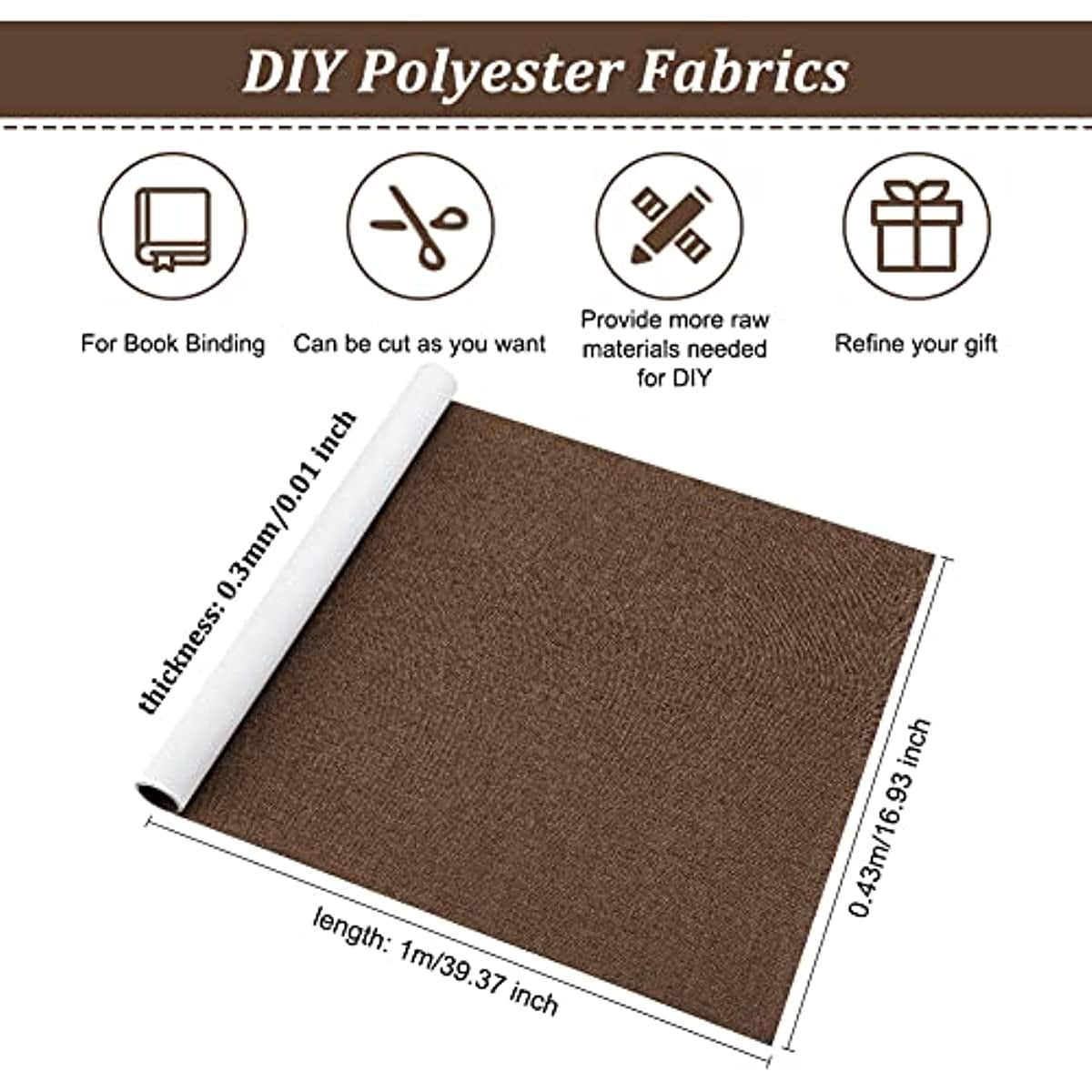 CRASPIRE 51 X 11.8inch Suede Book Cloth For Book Binding Fabric Surface Paper Backed Bookcover Books Album Scrapbooking Archival DIY Covering Protector Bookcloth Bookbinding Supplies Dark Red - View #7
