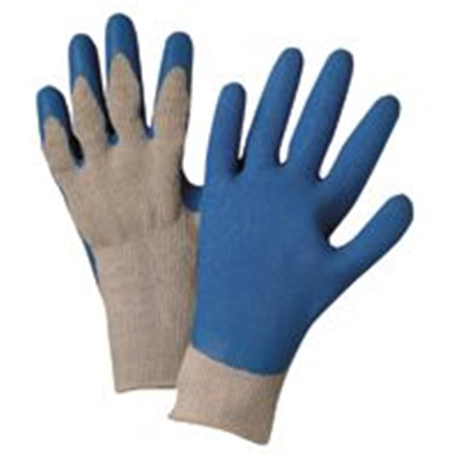 West Chester 813-700SLC-S Blue Crinkle Finish Latex Palm Coated Poly-Cot G