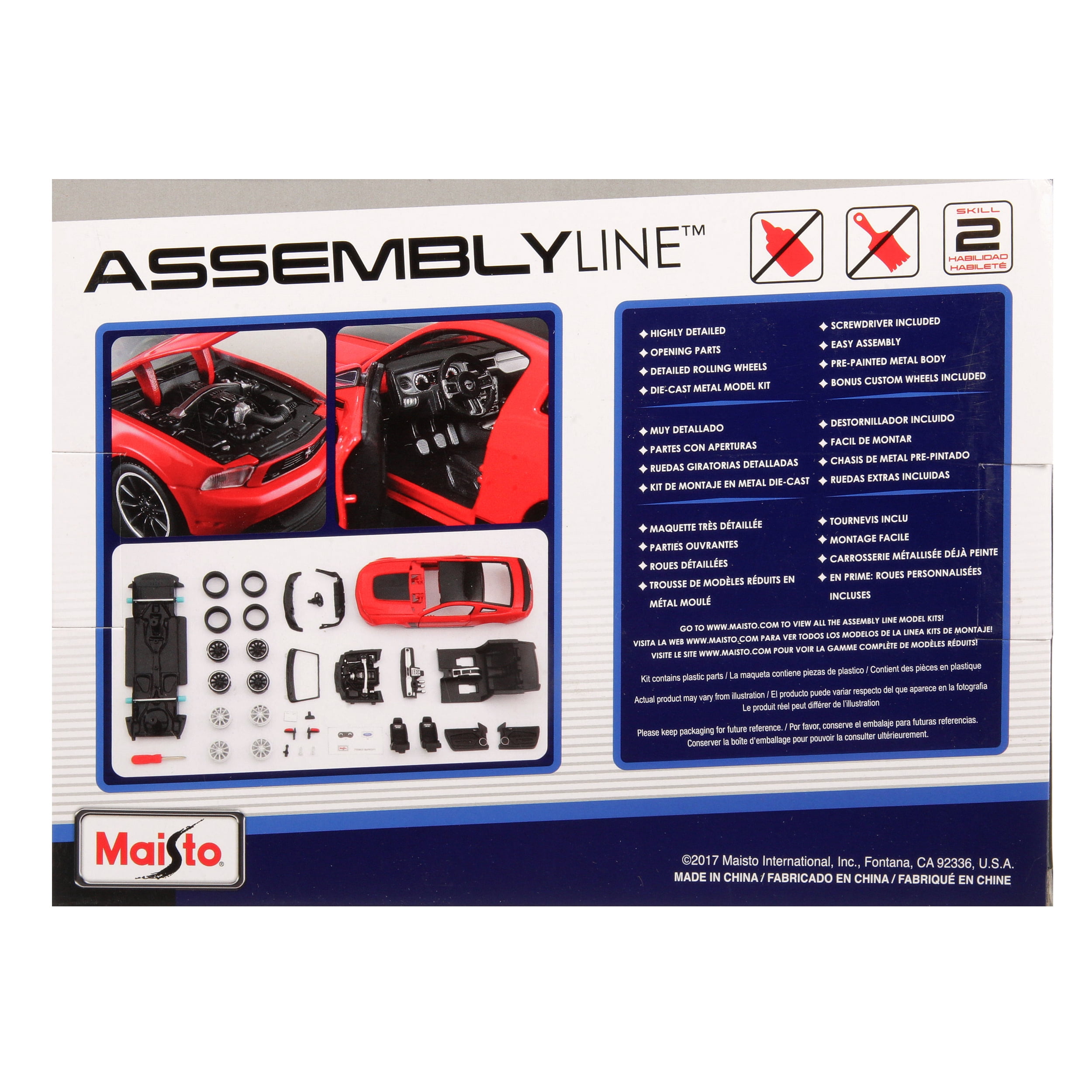 2012 Mustang Boss 302 Model Assembly Kit, Scale 1:24
