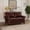 Burgundy, variant on 59" Pu Leather Comfy Deep Seat Loveseat, Sofa Loveseat with Nail Decoration, Love Seat Sofa with Removable Storage for indoor living space, Navy Blue