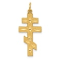 thumbnail image 1 of 14K Yellow Gold Eastern Orthodox Cross Pendant, 1 of 2