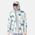 thumbnail image 2 of KLL Imprimé Tortue de Mer Hommes Femmes UPF 50+ Protection Solaire Veste à Capuche Manches Longues Pêche Randonnée Performance Chemise-Moyen, 2 of 7
