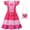 Pink with Bag, variant on Pink Wonderland Costume Dress Set, Heart Print Flutter Sleeve Fantasy Halloween Cosplay Party Outfit with Bag