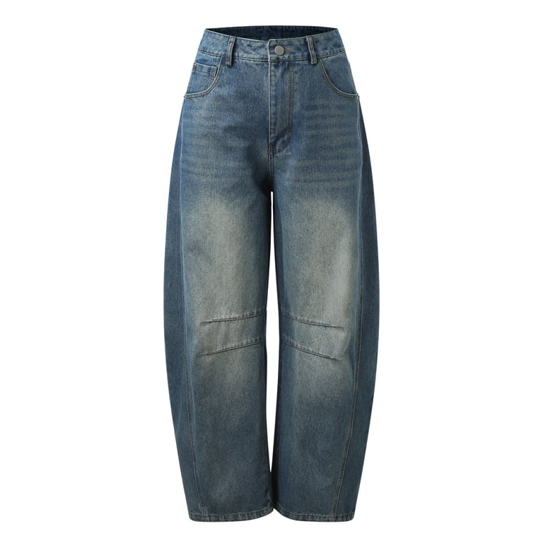 Pants for Women Womens Pants 14 Tall Stretch Leggings for Women Dress  Leggings Jag Cords Womens Jean Mid Rise Barrel Jeans Wide Leg Mid Waist  Cropped Denim Baggy Boyfriend Jeans With Pockets
