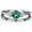 Green, variant on under $10 Cotonie Couple Zircon Ring Zircon Diamond Ring 2-in-1 Rings Can Be Worn In Combination