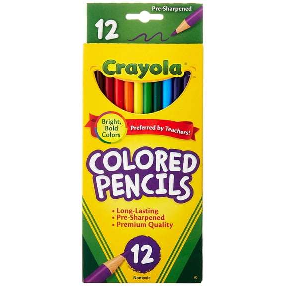 Crayola Colored Pencils Long 12 In A Pack (Pack of 12) 144 Pencils Total