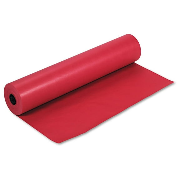 63030 Rainbow Duo-Finish Colored Paper, 35 lbs., 36-Inch x 1000 ft, Scarlet Paper Roll