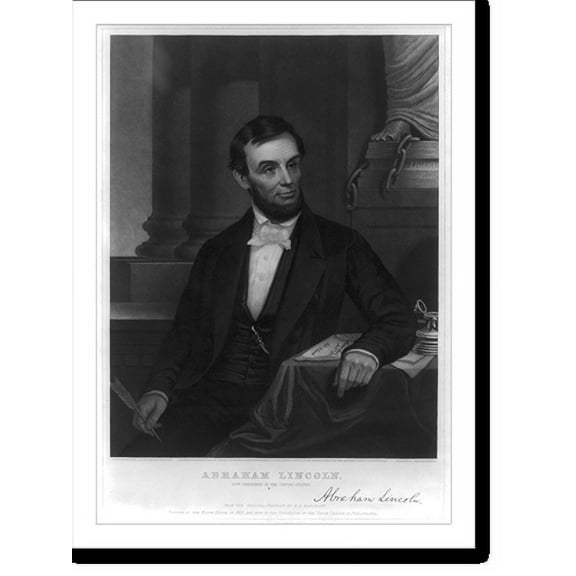 Historic Print, Abraham Lincoln - 16th president of the United States, 16" x 20"