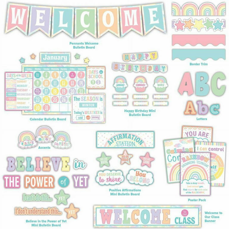 Teacher Created Resources Pastel Pop Decor Set - Multi Teacher Created Resources Pastel Pop Decor Set - Multi