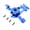 Blue, variant on Aluminum Steering Assembly for TRAXXAS E REVO 2.0 SUMMIT RC Car Blue Steering Assembly Upgrades Part, Titanium