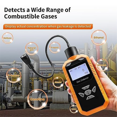 thumbnail image 3 of Combustible Gas Leak Detector Rechargeable Gas Detector Sniffer,Handheld Natural Gas Detector Locate Sources Gas, 3 of 8