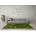 thumbnail image 3 of Ahgly Company Indoor Rectangle Abstract Green Modern Area Rugs, 5' x 7', 3 of 4
