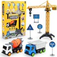 thumbnail image 1 of Simulation Construction Truck Crane Tower Toy Set Fire Truck Model Toy, 1 of 3