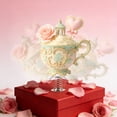 thumbnail image 4 of Tea Cup Ornament, Festival Decoration Rocking Acrylic Cup, Romantic Desktop Gift, Tea Lovers Gifts, 4 of 6