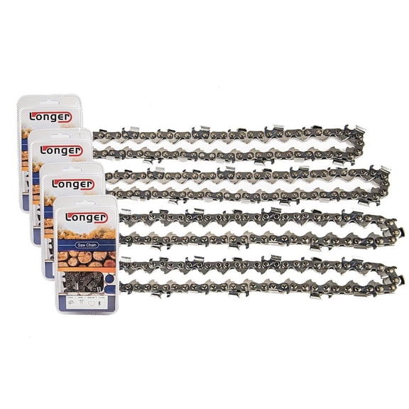 4pcs 18'' Chainsaw Chain Blade Full Chisel .325 Pitch .063 Gauge 74 DL For STIHL