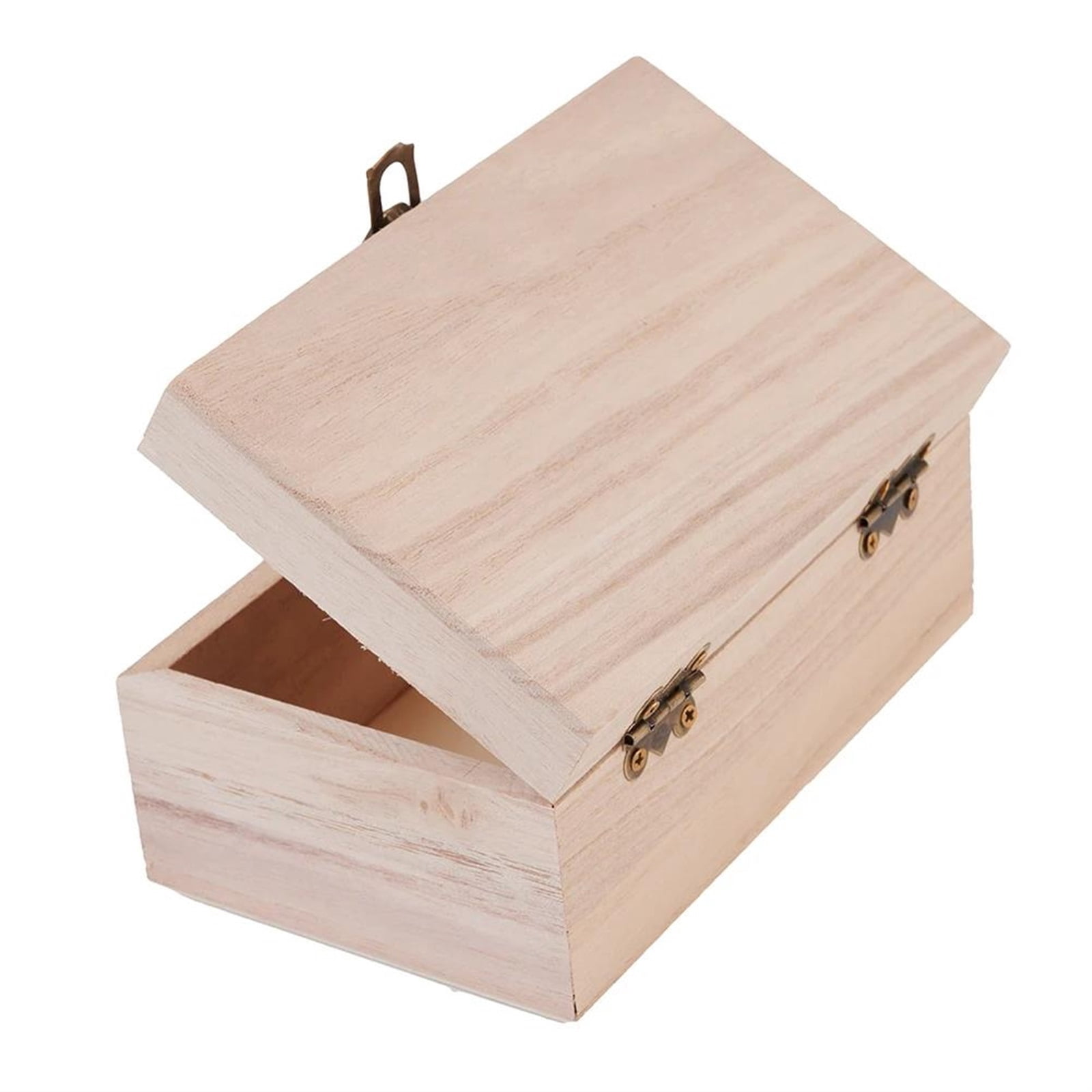 Wooden Box Packing Plain Wood Storage Case Organizer Cosmetics Jewelry Cosmetic Gifts Kitchen Bathroom Toolbox Household