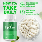 LipoLess Advanced Formula Pills Supporting Energy and Healthy Lifestyle Lipo Less 180 Capsules