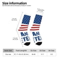 thumbnail image 2 of KLL Thank You Veterans Print Cool Socks Men's Women's Crew Socks Funny Crazy Novelty Stockings, 2 of 6