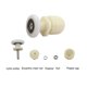 thumbnail image 5 of Toystoory Rodillo para puerta de cristal de ducha de 8 piezas, deslizador de polea de baño, rueda extraíble, punzón, reemplazo rodante de apertura para Juegos de accesorios de baño 19 mm Toystoory HA067418-01, 5 of 6