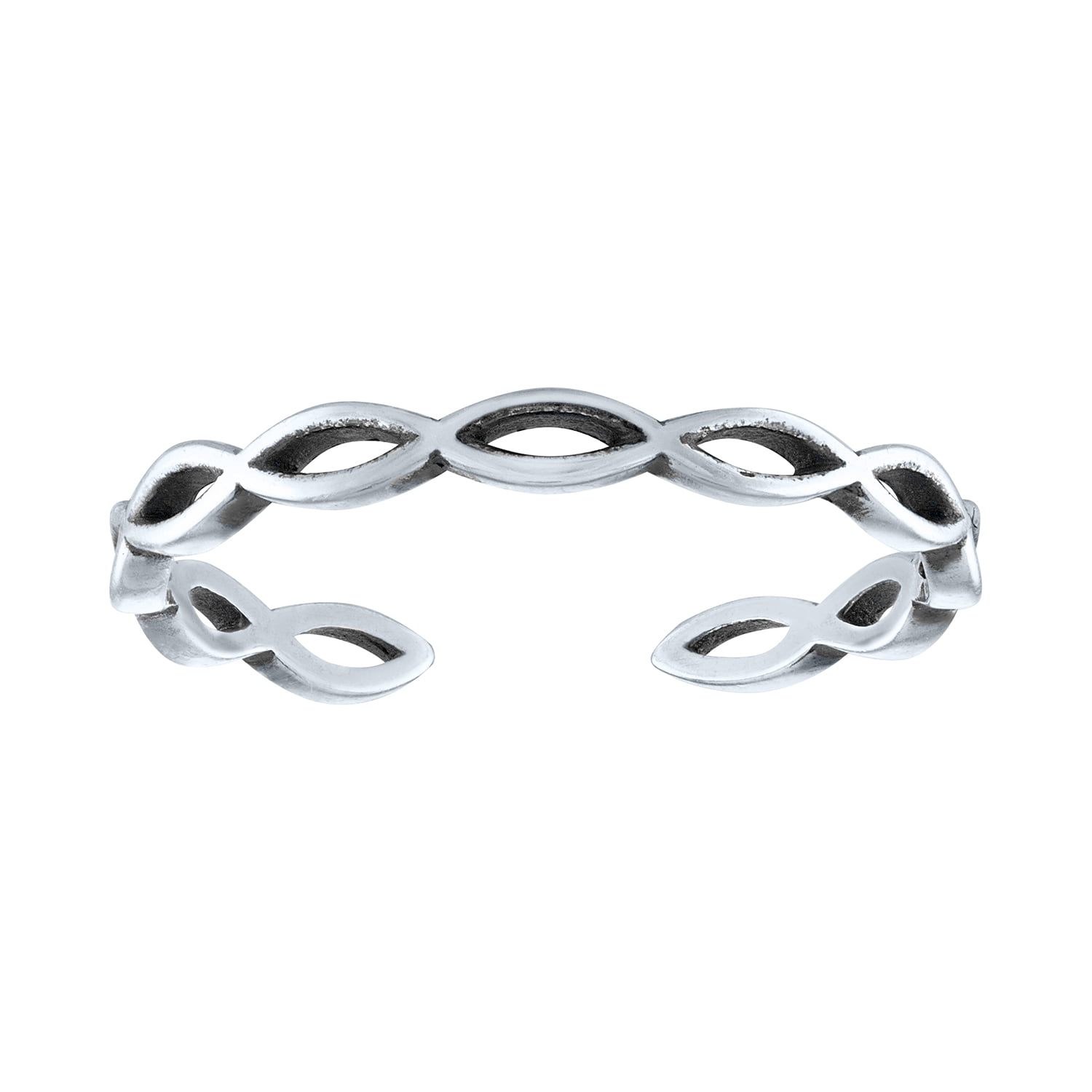 Ladies Brilliance Fine Jewelry Sterling Silver Stack Ring Set