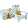 thumbnail image 4 of Mediterranean Style Mini Beach Chair Box Shape Bookshelf Display 1 Set 3.9In, 4 of 5