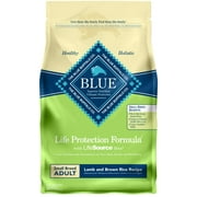 Blue Buffalo Life Protection Formula Small Breed Dog Food Natural Dry Dog Food for Adult Dogs Lamb and Brown Rice 6 lb. Bag