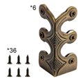 thumbnail image 2 of Protector Esquina Metal Vintage Rodapié Hierro (bronce) 6 Uds., 2 of 4