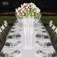 thumbnail image 6 of 2Pcs Acrylic Flower Stand, 23.62in Tall Wedding Flower Stand,Wedding Centerpieces Vase for Anniversary Ceremony Birthday Party Restaurant Hotel Decoration, 6 of 9