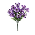 thumbnail image 2 of Votnto Pansies and Eucalyptus Artificial Flowers Wedding Decorations, Living Room Ornaments Scene Arrangement Art Floral Centerpiece, 2 of 6