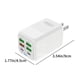 thumbnail image 3 of Cargador de Teléfono Android, Adaptador de Alimentación de Carga Rápida de 150W, Multi Puerto 4Usb + 2Pd, Enchufe de Pared Estándar de Ee.Uu., Carga Simultánea para Varios Dispositivos Adaptador de Al, 3 of 7