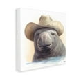thumbnail image 4 of Stupell Industries Manatee with Southern Hat Animals & Insects Painting Gallery Wrapped Canvas Art Print Wall Art, 24 x 24, 4 of 8