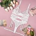 thumbnail image 1 of Sujetador sexy transparente de encaje con perlas decorativas, lencería sexy para mujer, 1 of 6