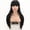 Black, variant on Qi Liu Hai Long Straight Hair Wig Headset | Natural And Realistic | Suitable For Multiple Occasions