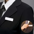 thumbnail image 4 of Blank Name Tags with Pins, 1x3 Inch Plastic ID Badges, Customizable for Office Workers, Employees, Students, and Event Identification, 4 of 9