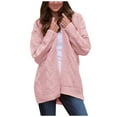 thumbnail image 1 of Verugu Sweaters for Women, Plus Size Winter Warm Cardigan Sweaters, Women Cardigan Sweaters Coats Cardigan Pocket Medium And Long Term Outwear Long Sleeve Coat Pink S, 1 of 6