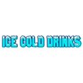 thumbnail image 1 of Ice Cold Drinks Concession Decal Drink Beer Sign Signs, 1 of 1
