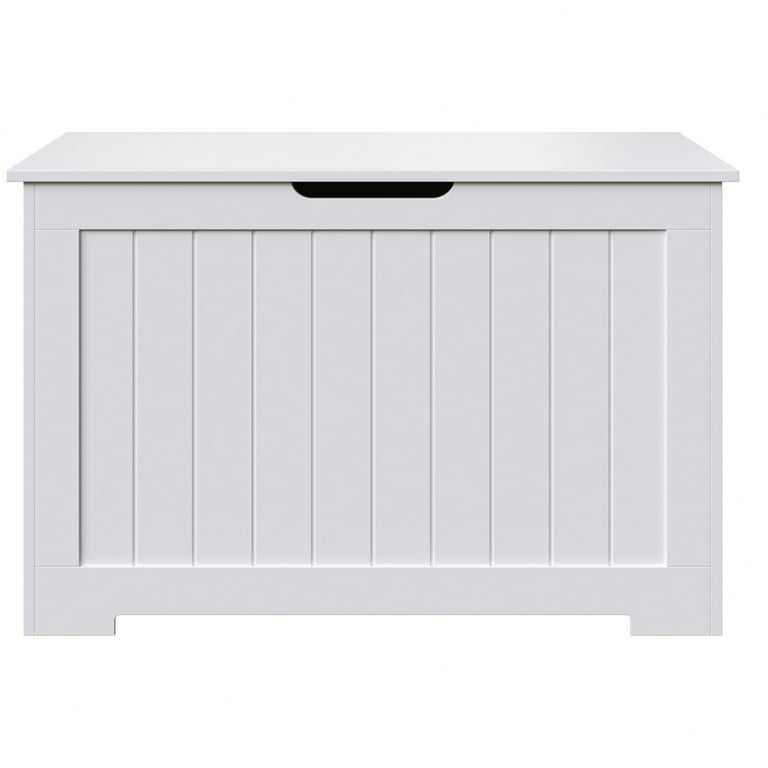 YOFE White Wooden Storage Organizing Kids Toy Box/Bench/Chest with Safety  Hinged Lid for Ages 3+ Children CamyWE-GI35863W808-SE01 - The Home Depot