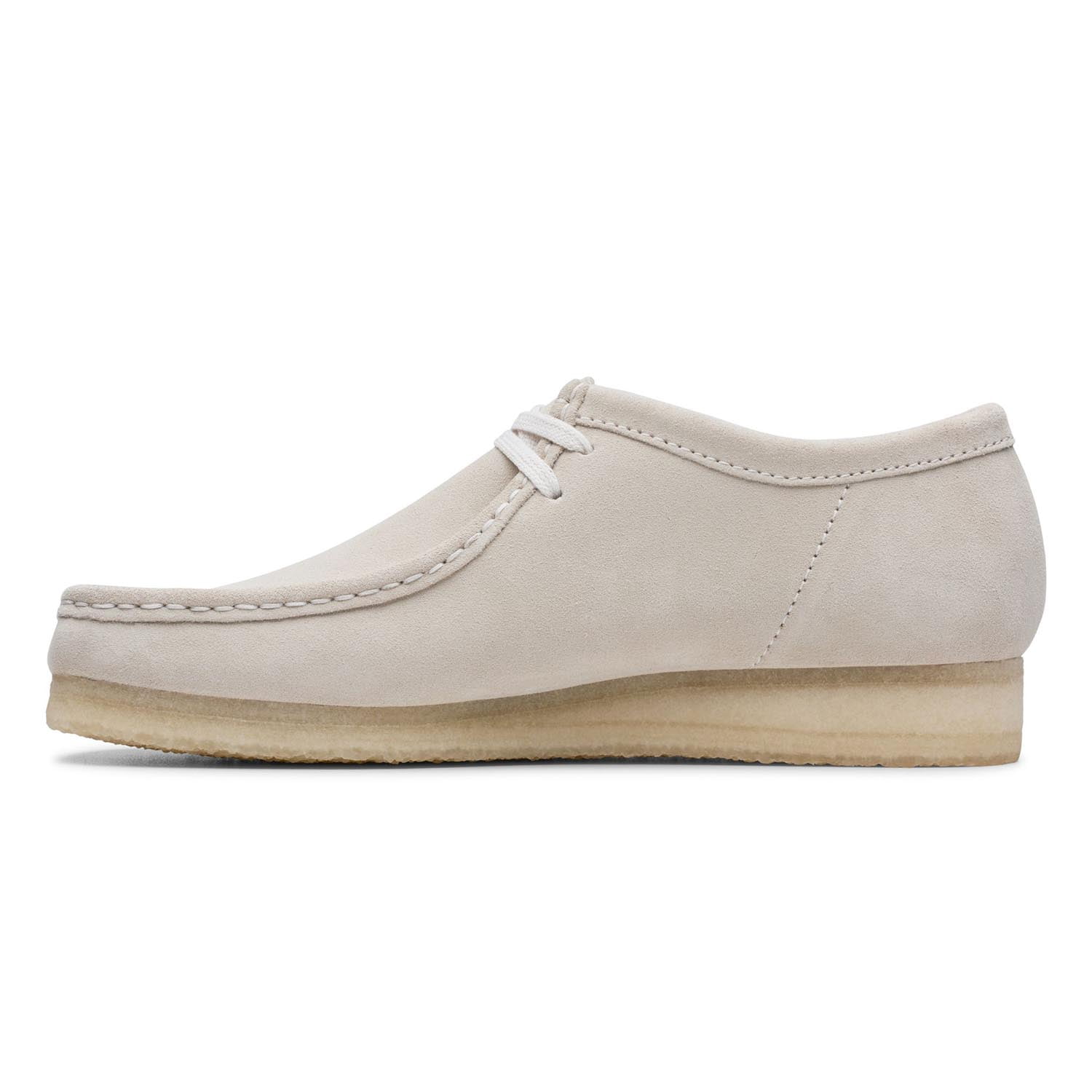 Clarks Wallabee Mens Shoes Off White Suede 26139174 - Walmart.com