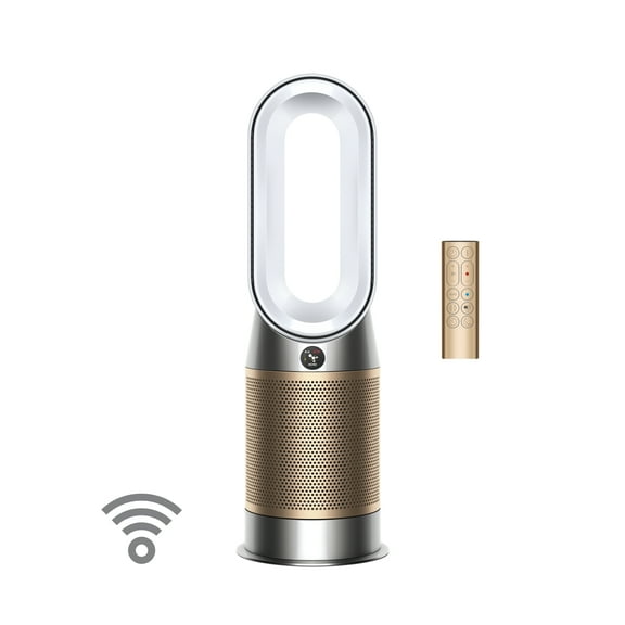 Restored Premium Dyson Purifier Hot+Cool Formaldehyde HP09 | White/Gold (Refurbished)
