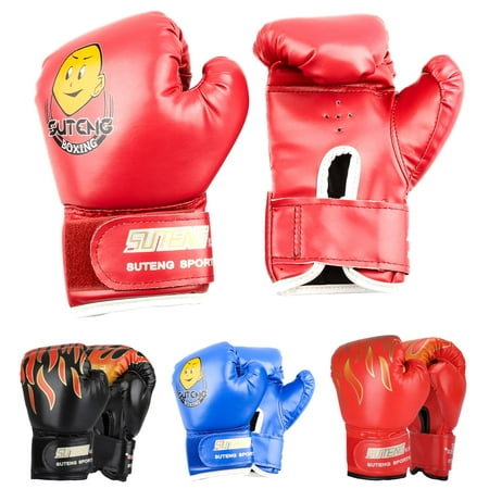YUNDAP Boxing Gloves for Boys & Girls, PU Leather Children Training ...