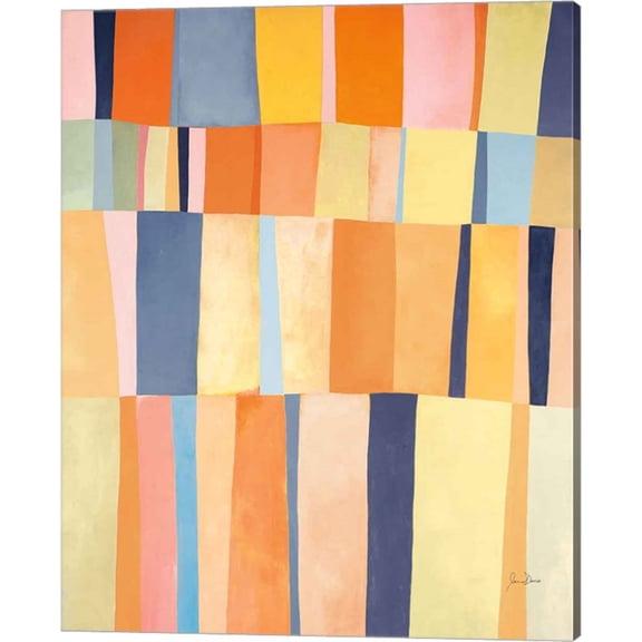 Great Art Now Sunshine Stripes I Pastel by Jane Davies, Canvas Wall Art, 16W x 20H