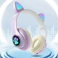 thumbnail image 3 of ¡Corre y Ahorra!, Auriculares inalámbricos Bluetooth con orejas bonitas Akmoler, 3 of 9